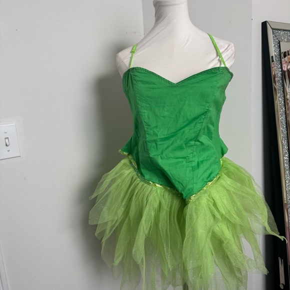 Dream girl tinkerbell Green Fairy Costume Dress lingerie L cosplay - Picture 2 of 6